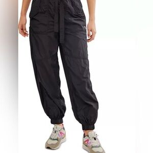 FP Movement Into The Woods Paper Bag Waist Ankle Pants Size M NWT